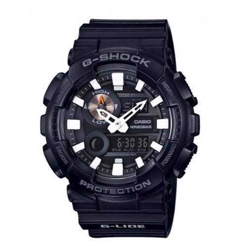 Image of G-Shock sort resin med stål quartz multifunktion (5485) Herre ur fra Casio, GAX-100B-1AER